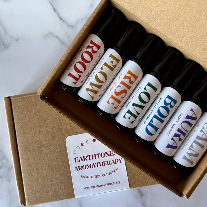 The Intention Collection: Roll-On Aromatherapy Set for wholesale by Earthtones Aromatherapy & Gifts