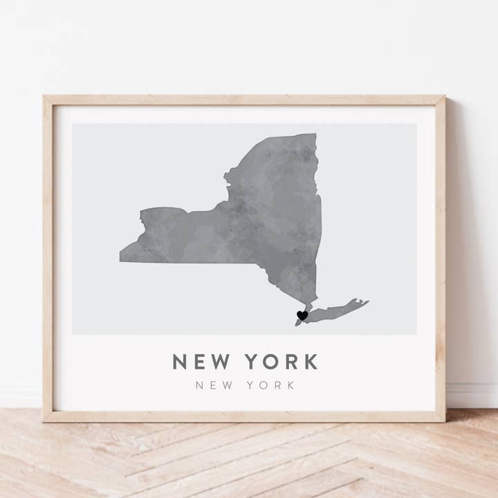 New York, New York Map for wholesale by Backstory Map Co.