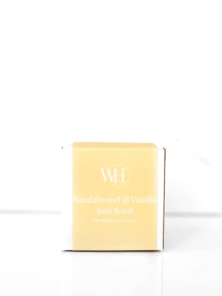 Sandelträ & Vanilj badbomb för wholesale av Willow Hill Soap Company