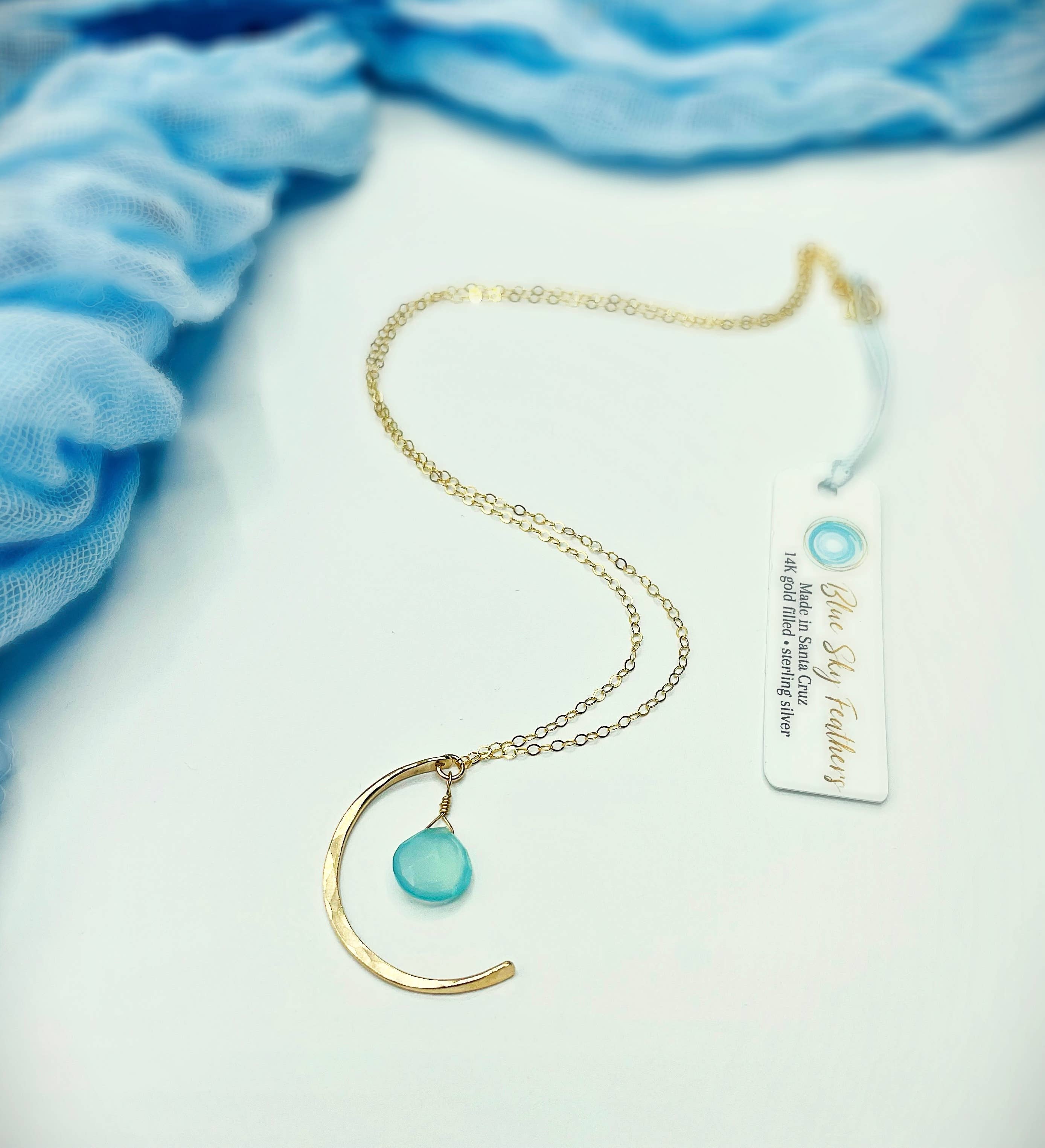 REMOVED BRAND - Wholesale Pendant/Charm Necklace - Blue Sky Luna Necklace1