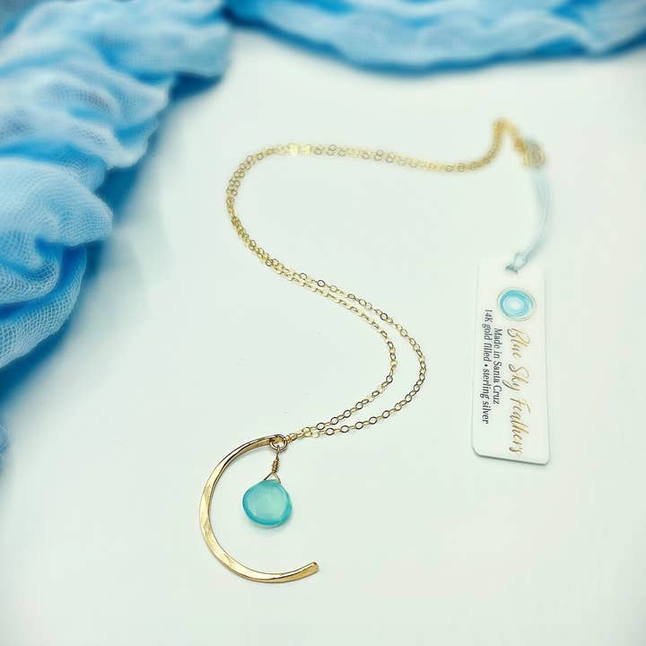 REMOVED BRAND - Wholesale Pendant/Charm Necklace - Blue Sky Luna Necklace1