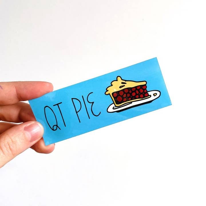 RAD Stickers + Doodads - Wholesale Sticker - QT Pie Mini Bumper Sticker3