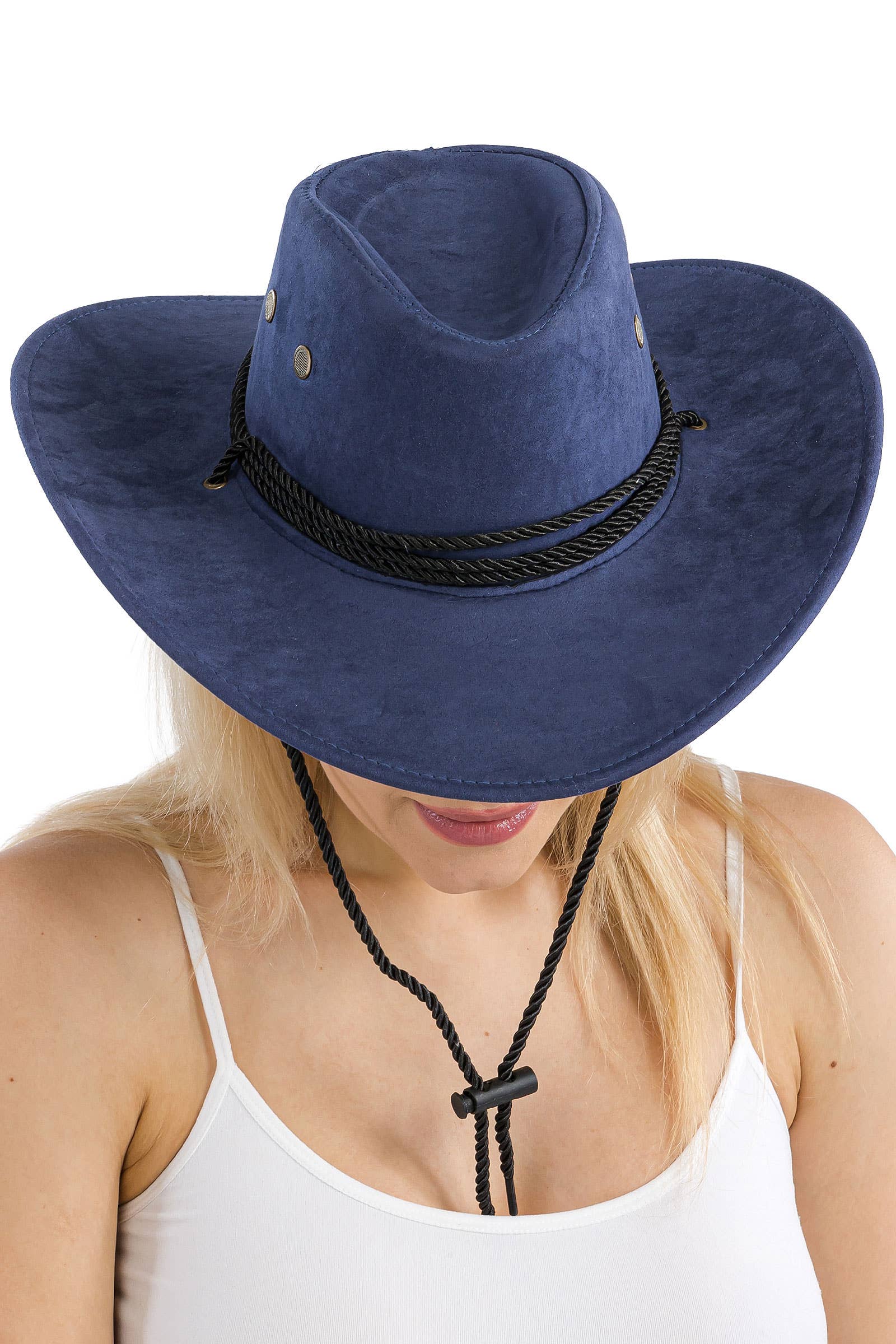 Cap Zone – wholesale Cowboy Hat – Women’s – Classic Vegan Nubuck Leather Western Cowboy Hat23