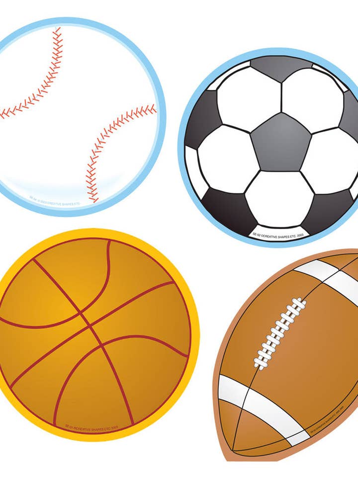 Amplio paquete deportivo variado Accents para venta al por mayor de Creative Shapes Etc.