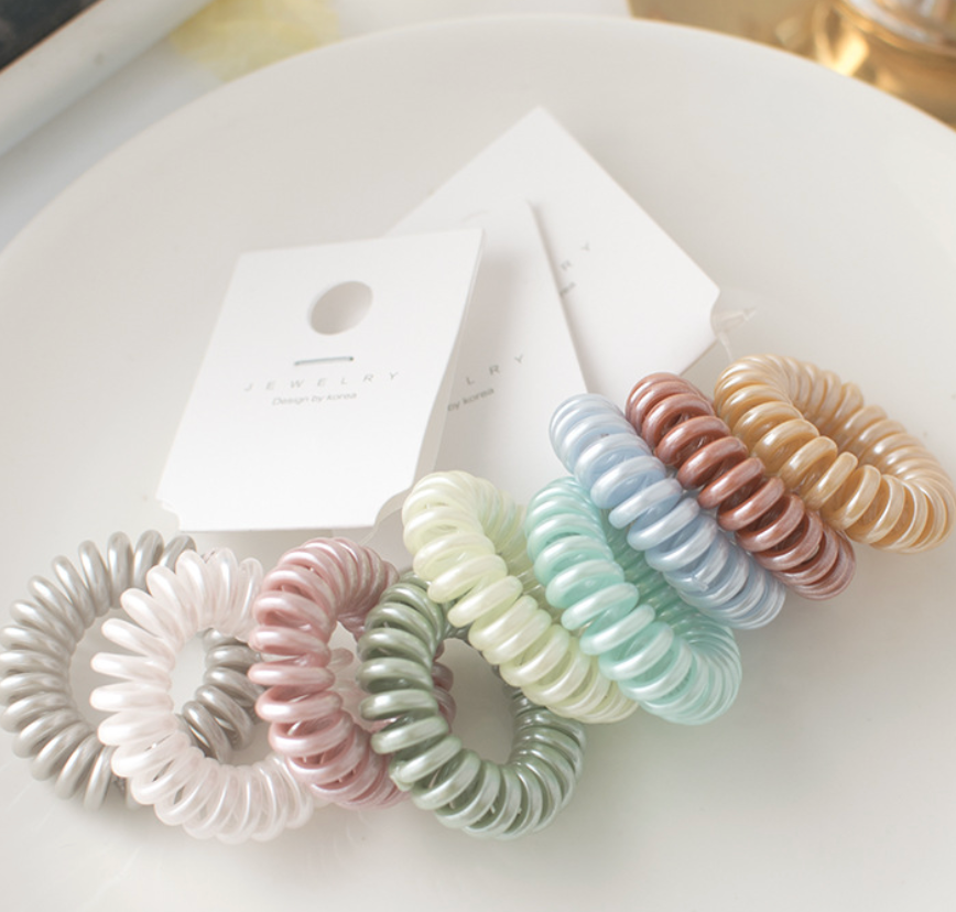 XO Fashion - Vente Élastique à cheveux - O3020, haute élasticité et absence de traces, couleur champagne brillant2