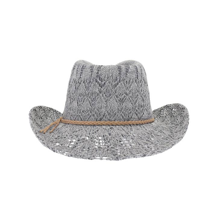 C.C Beanie - Wholesale Cowboy Hat - Women's - Tahoe C.C Horseshoe Lace Knit Cowboy Hat CBC0136