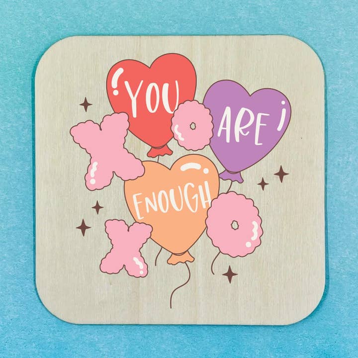 Sous-verre en bois - Vous êtes assez de ballons pour la vente par 143 Gumdrops