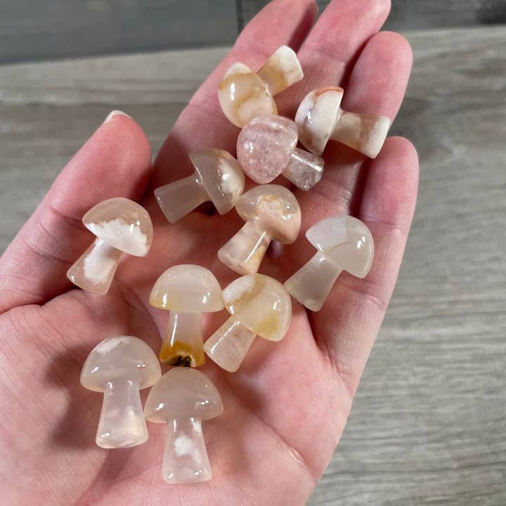 Keystone Crystals - Wholesale Spiritual stone/crystal - Small Gemstone Mushrooms for Crystal and Gift Shops7