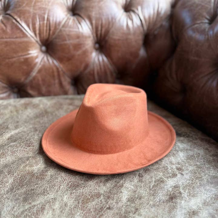 Queens INC - Vente Chapeau en feutre - femme - Chapeau Rancher en daim à bord court et rigide16