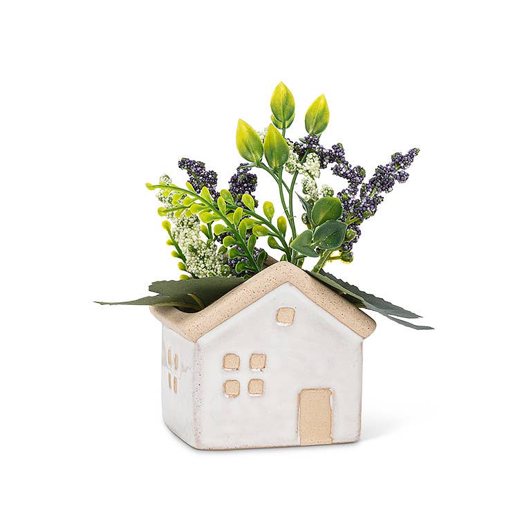 Abbott – wholesale Plant pot – Mini House Planter-Gry-2.5" L3