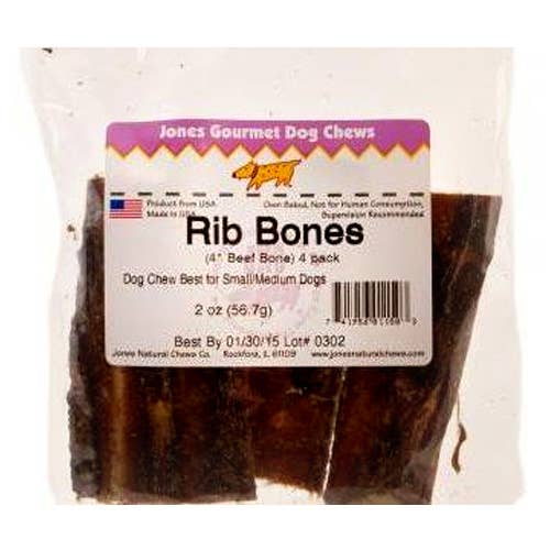 JONES Beef Rib Bones 4-5 inches for wholesale by King Wholesale Pet Goods