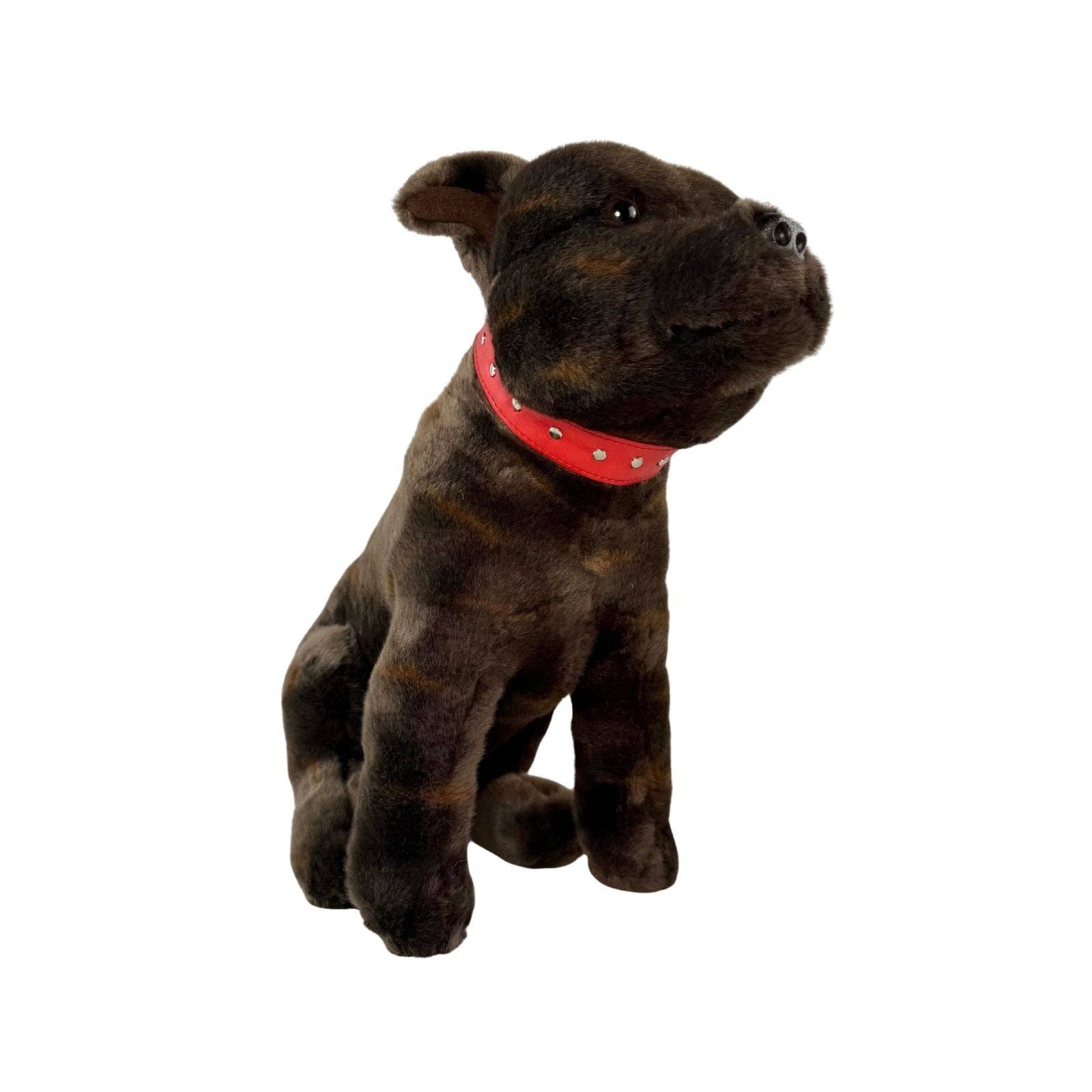 Bocchetta Plush Toys - Vente Peluche – chien - Scooter - Staffy - 32 cm assis, bringé2