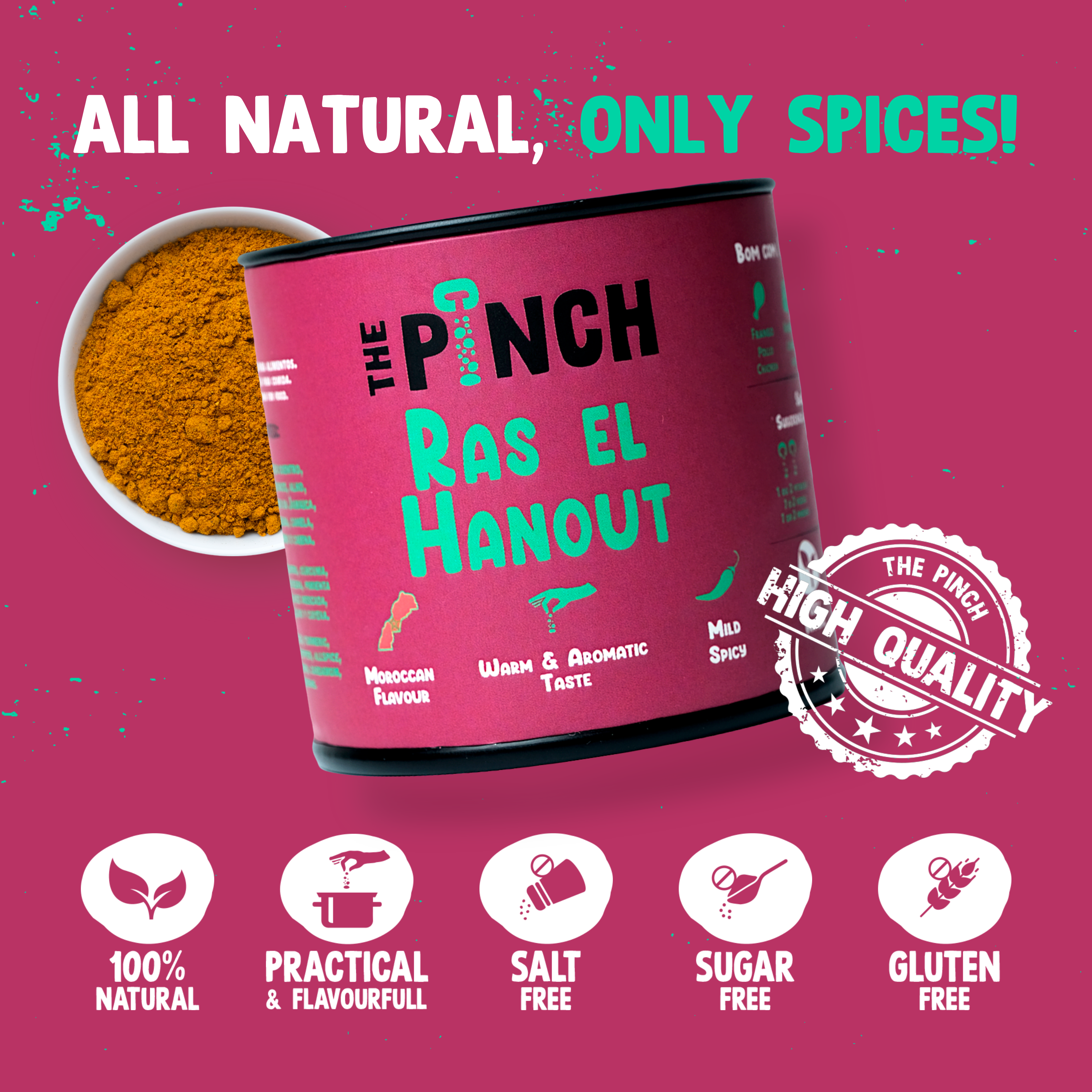 The Pinch - World Spice Blends - Wholesale Dried Spice Mix - Ras-el-Hanout - 45g1