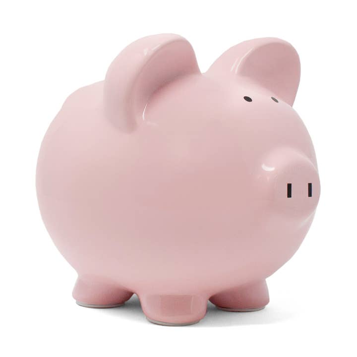 Large Pink Ceramic Piggy Bank for wholesale by Child To Cherish®