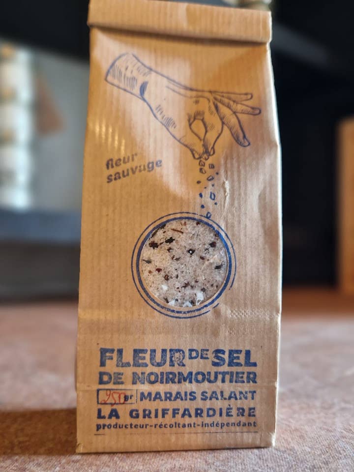 Fleur Sauvage di Noirmoutier 250GR per la vendita all'ingrosso da parte di Marais Salants la Griffardière