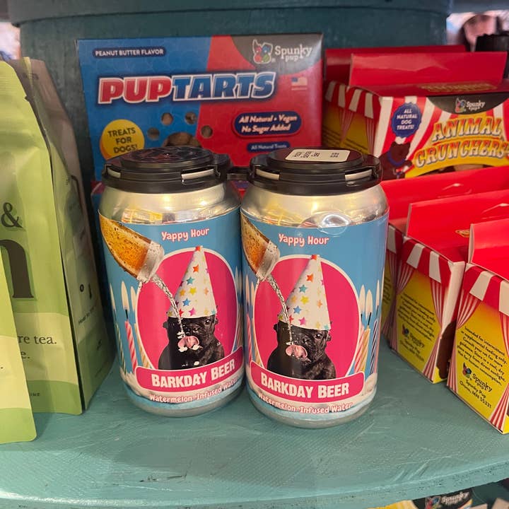 Yappy Hour - Wholesale Pet Treats - Dog - Barkday Beer | 24ct | Watermelon1