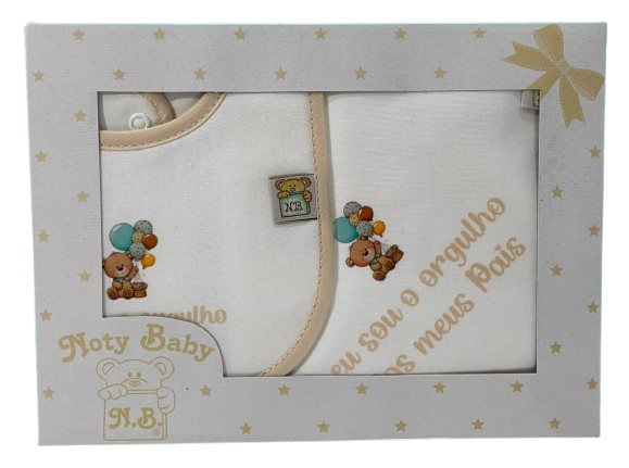 Noty Baby - Wholesale Embroidery/Cross Stitch Supplies - 100% cotton diaper and bib sets Parents' Pride11