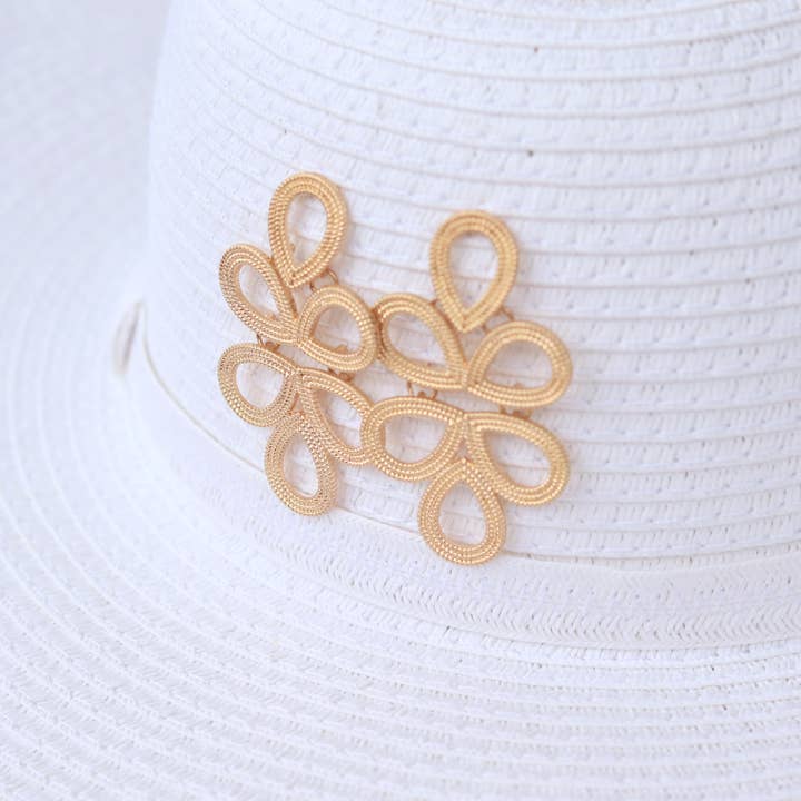 Pierce + Hide - Wholesale Dangle Earrings - Gold Plaza Earrings | Statement Loop Earrings