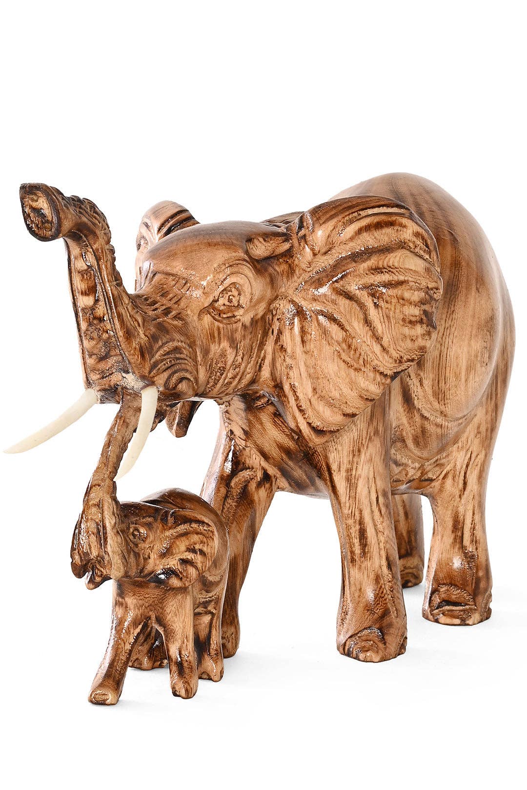 Swahili | AFRICAN MODERN - Wholesale Sculpture - Mama and Baby African Elephant Sculpture0