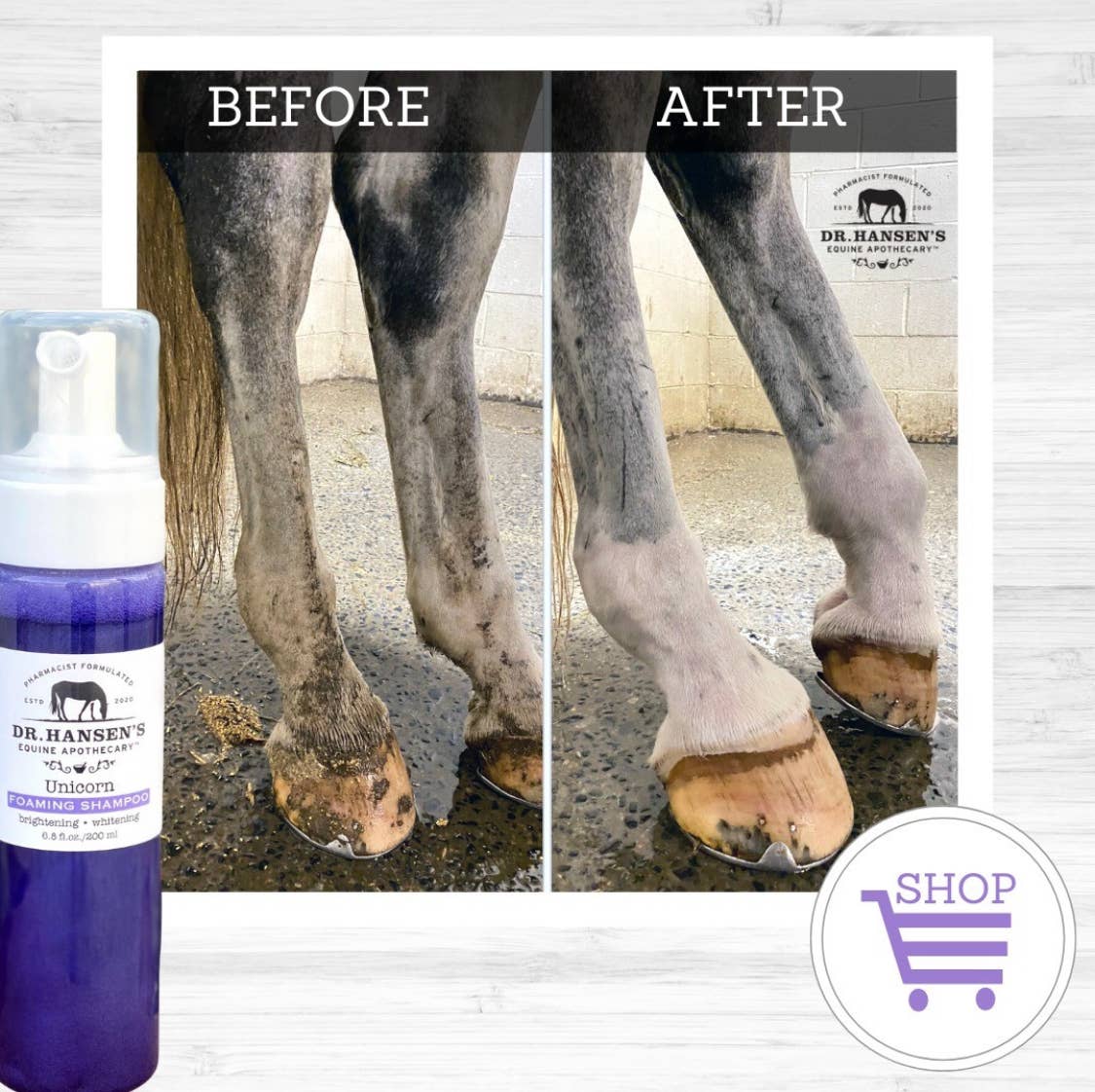 Dr. Hansen's Equine Apothecary - Wholesale Horse Conditioner/Grooming Aid - Unicorn Foaming Shampoo5