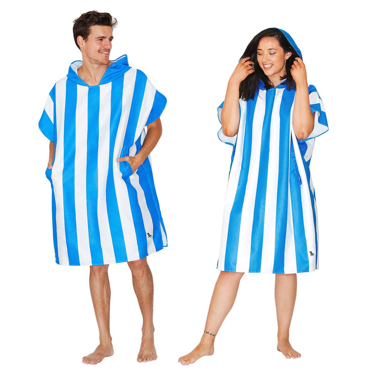 Dock & Bay UK - Wholesale Poncho - Unisex - Dock & Bay Poncho Adults - Bondi Blue - GRS Certified1