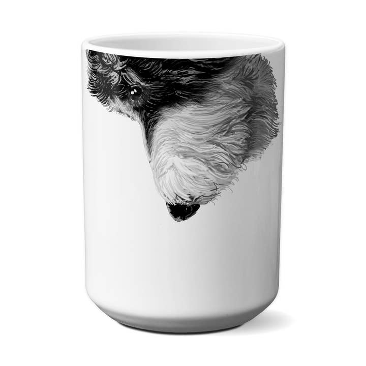 Svart & Vit Doodle Snout Mugg för wholesale av American Brand Studio