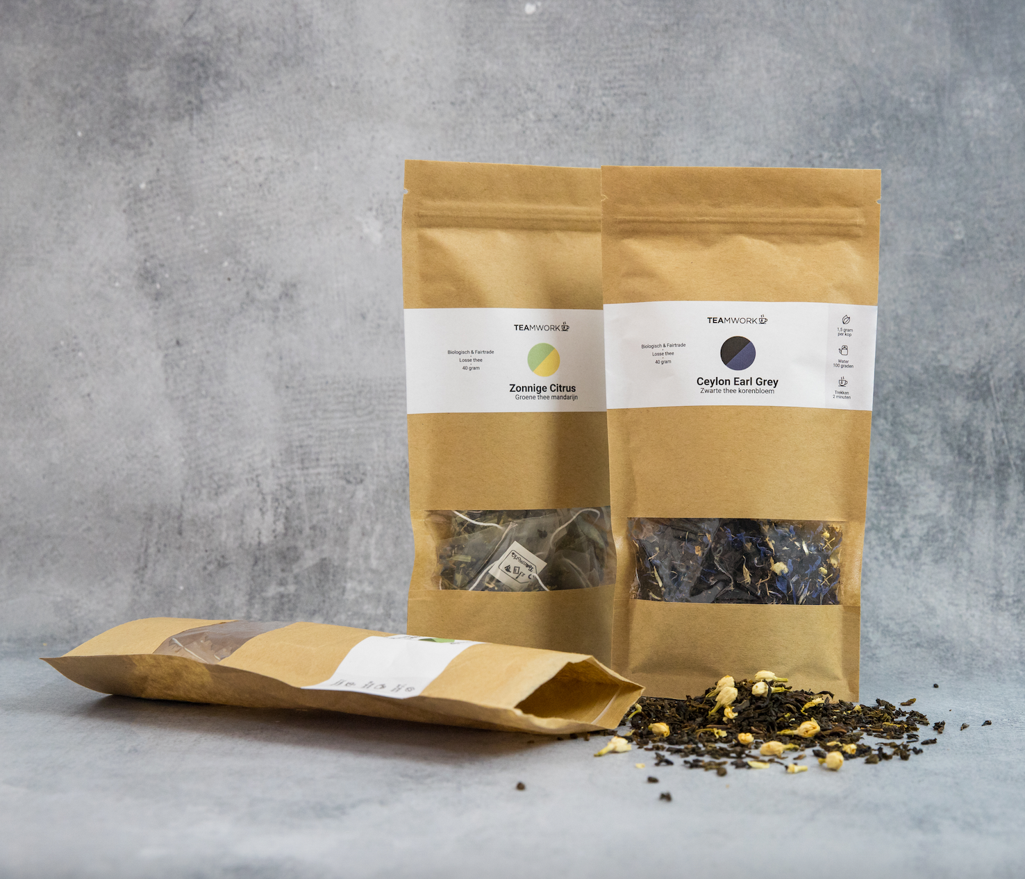 TEAmwork Tea - Wholesale Loose Tea - Funky Fruit Rooibos 15x Pyramid Bags5