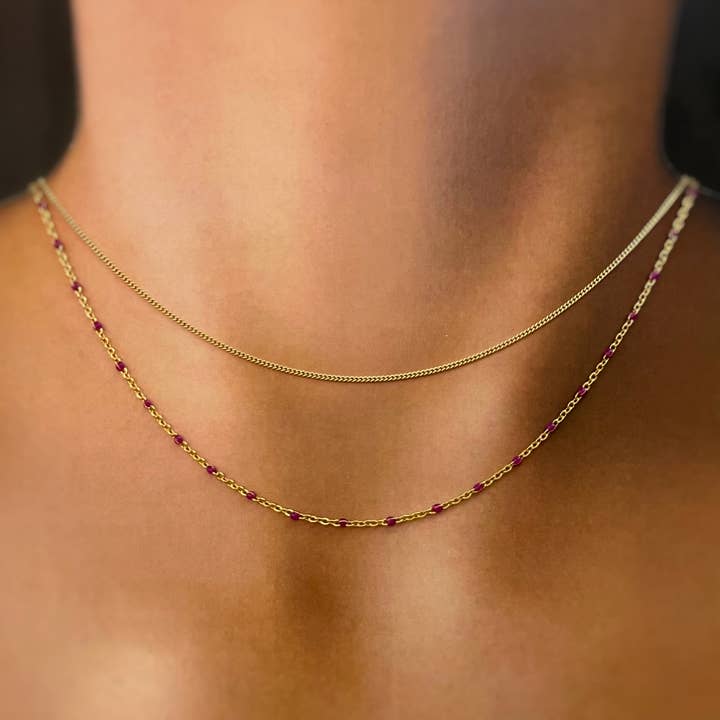 Cali Findings - Wholesale Link & Chain Necklace - 14K Gold Filled Curb Chain Necklace by Cali Findings, Layeri