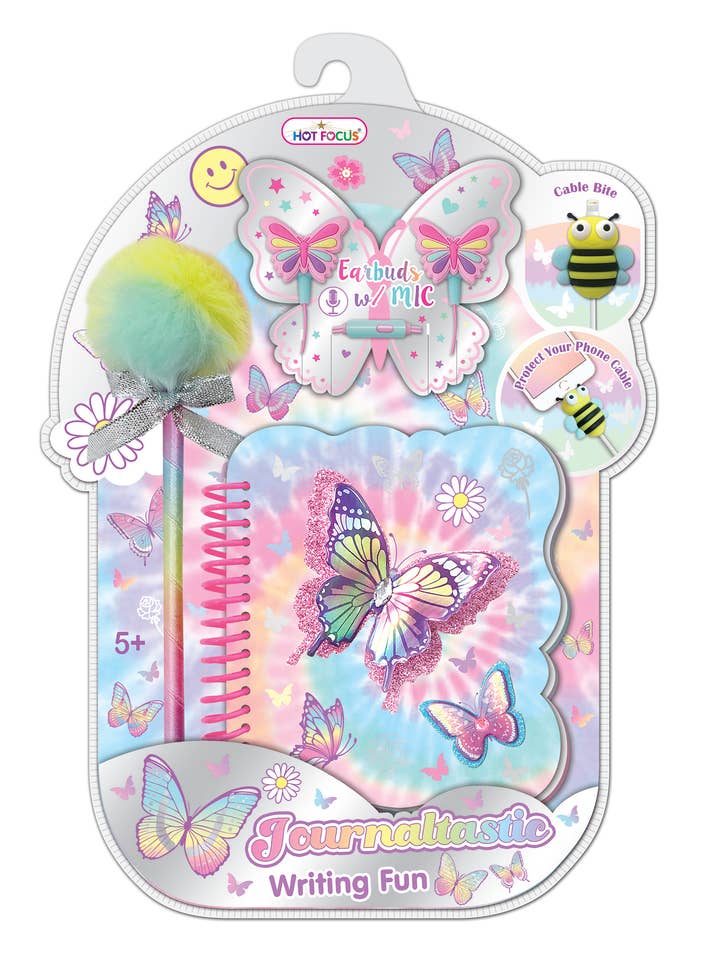 Journaltastic Writing Fun, Tie Dye Butterfly for wholesale by Hot Focus, Inc.
