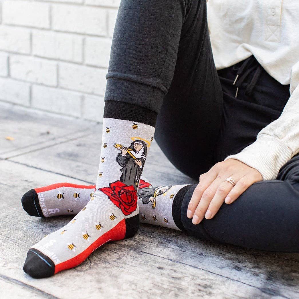 Sock Religious - Wholesale Socks - Unisex - St. Rita Adult Socks2