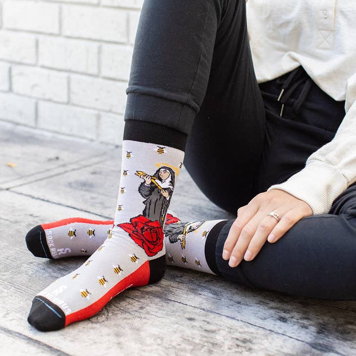Sock Religious - Wholesale Socks - Unisex - St. Rita Adult Socks2