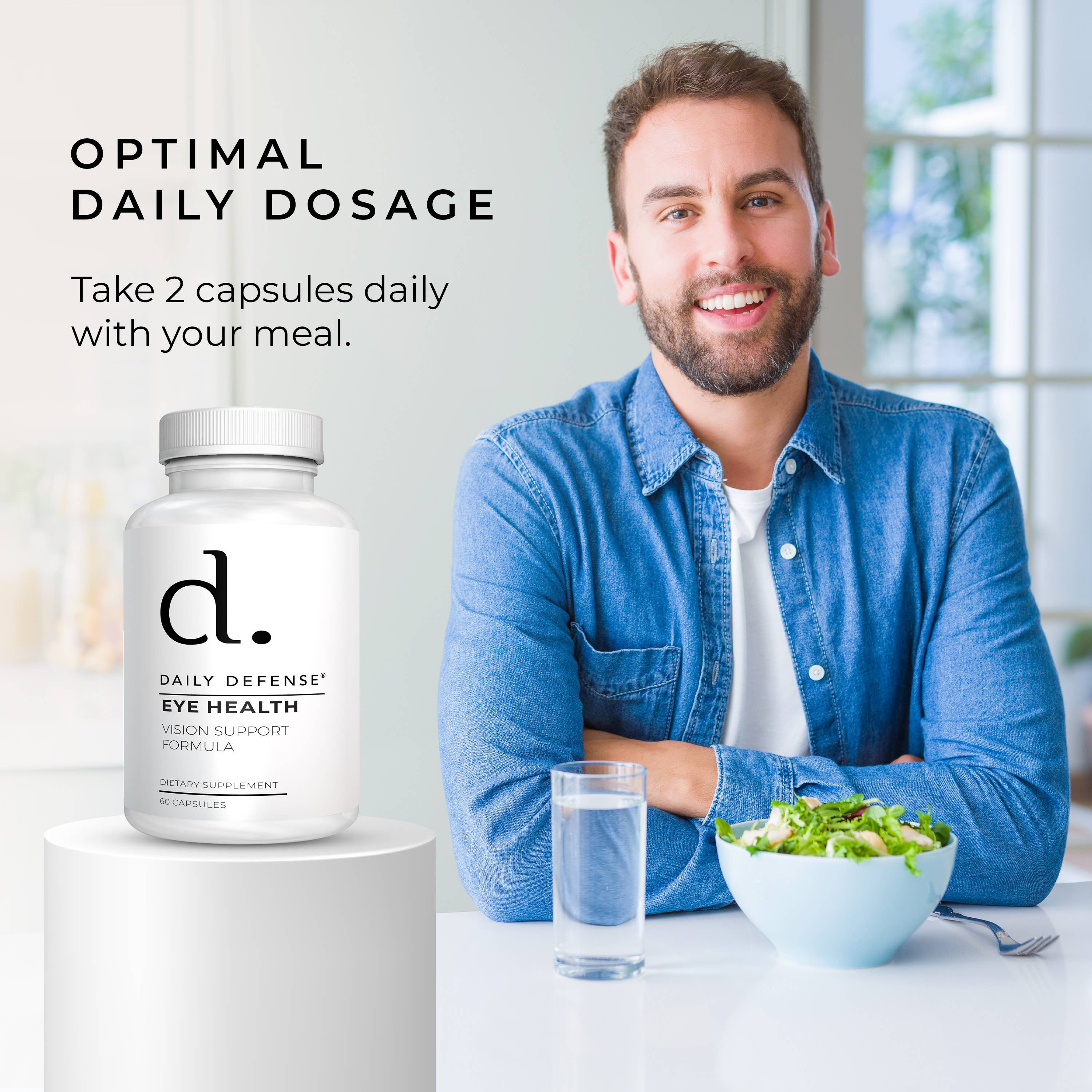 DAILY DEFENSE – Großhandel Nahrungsergänzungsmittel/Vitamin zum Einnehmen – EYE HEALTH Supplement Formel zur Unterstützung der Sehkraft9