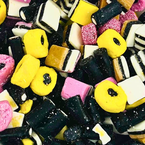 200g Bag of Individual Sweets - LIQUORICE SWEETS for wholesale by Glossop Pick N Mix