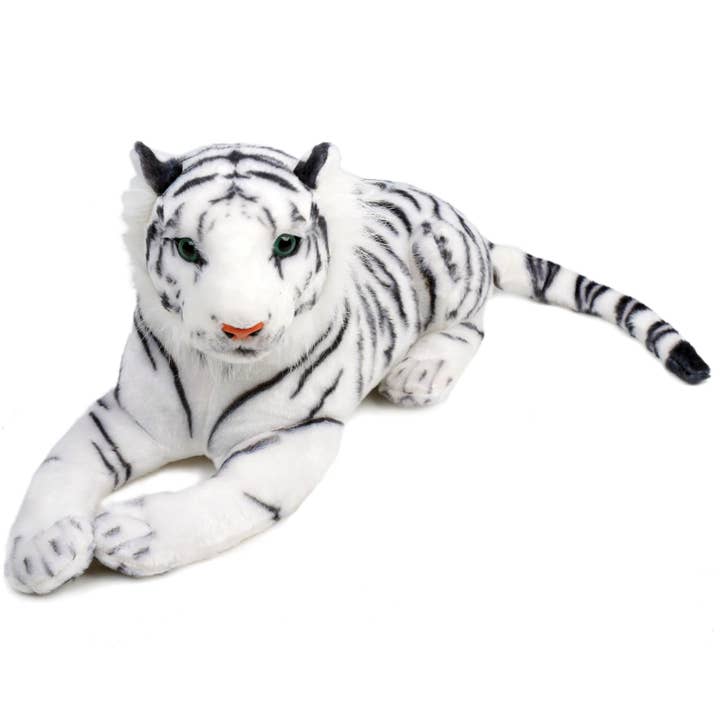 Saphed The White Tiger - Squeeze Me! - 17 Inch Stuffed Animal Plush for wholesale by VIAHART Toy Co.