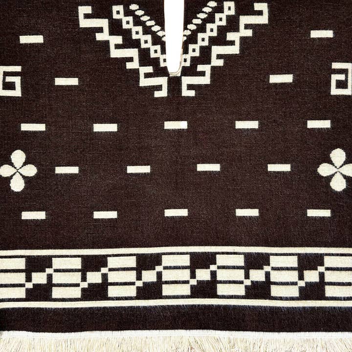 ECUALAMA - Wholesale Poncho - Kids - Kids Clint Eastwood Poncho cowboy Serape replica handmade of Alpaca wool Unisex - brown7