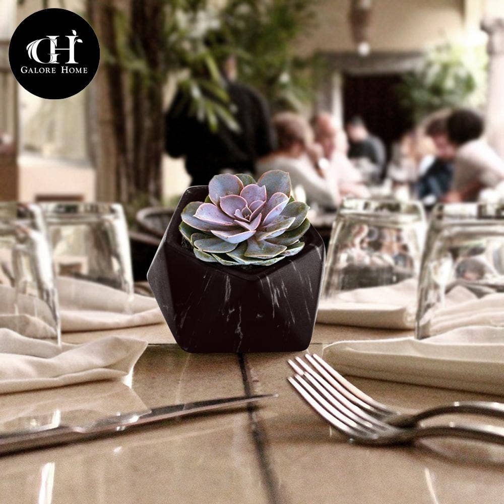 Galore Home - Wholesale Plant Pot - SALE | 5" Indoor Ceramic Marble Planter2