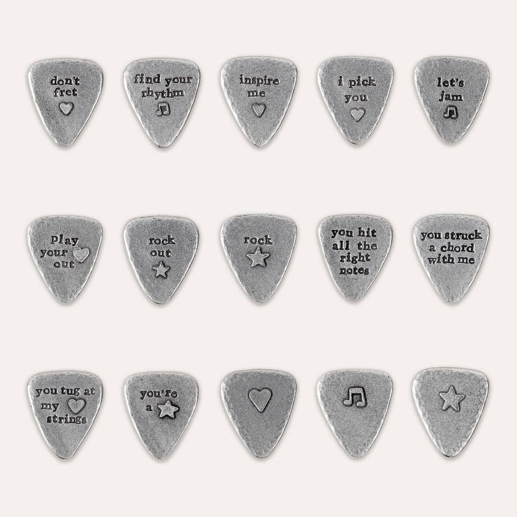 Kutuu - Wholesale Keepsake Coin/Token - Heart Strings Guitar Plectrum3
