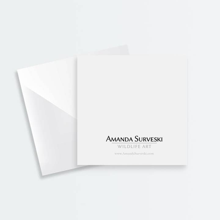 Amanda Surveski Wildlife Art - Vendita all'ingrosso Biglietti di auguri generici - Biglietto con gufo innevato