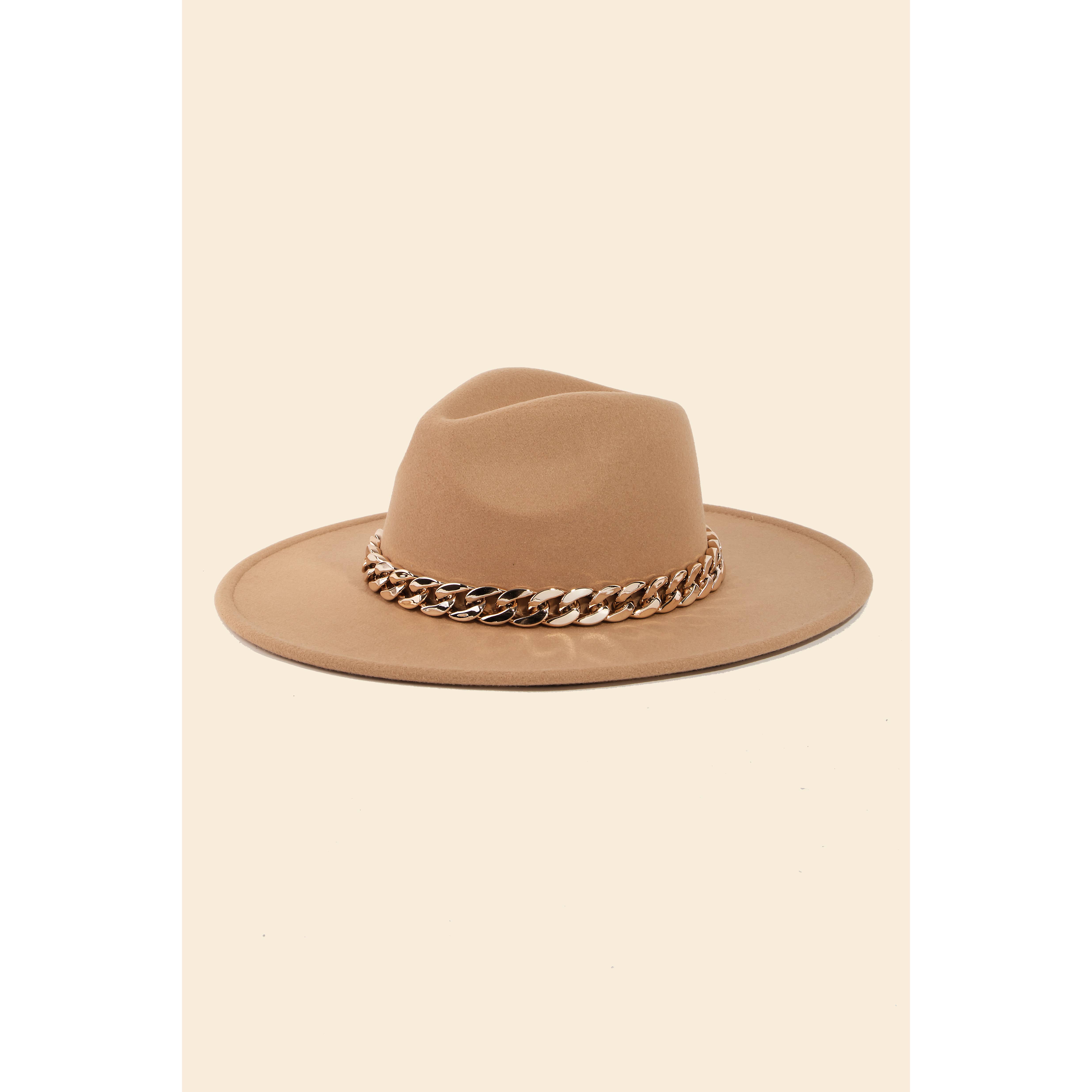 Anarchy Street - Wholesale Fedora - Women's - Chain Link Strap Western Fashion Hat4