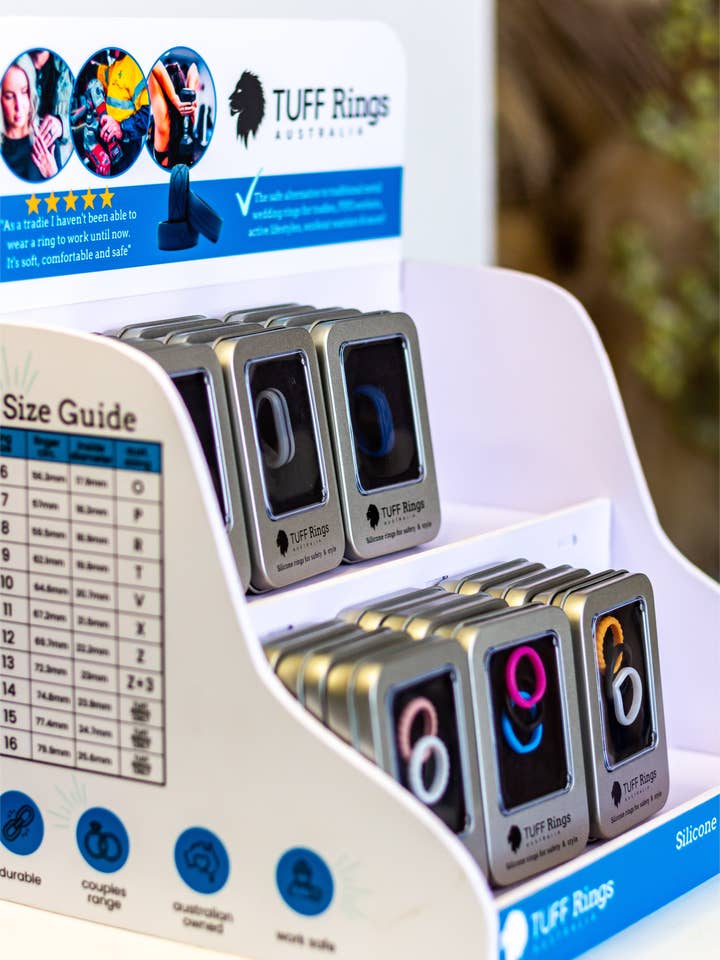 TUFF RINGS COUNTER STAND - Large for wholesale by TUFF RINGS Australia