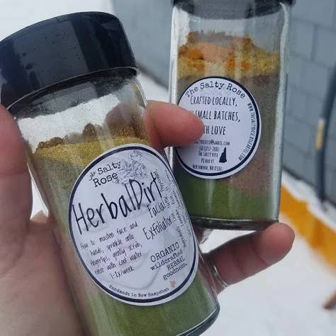 Herbal Dirt Face Exfoliator for wholesale by The Salty Rose