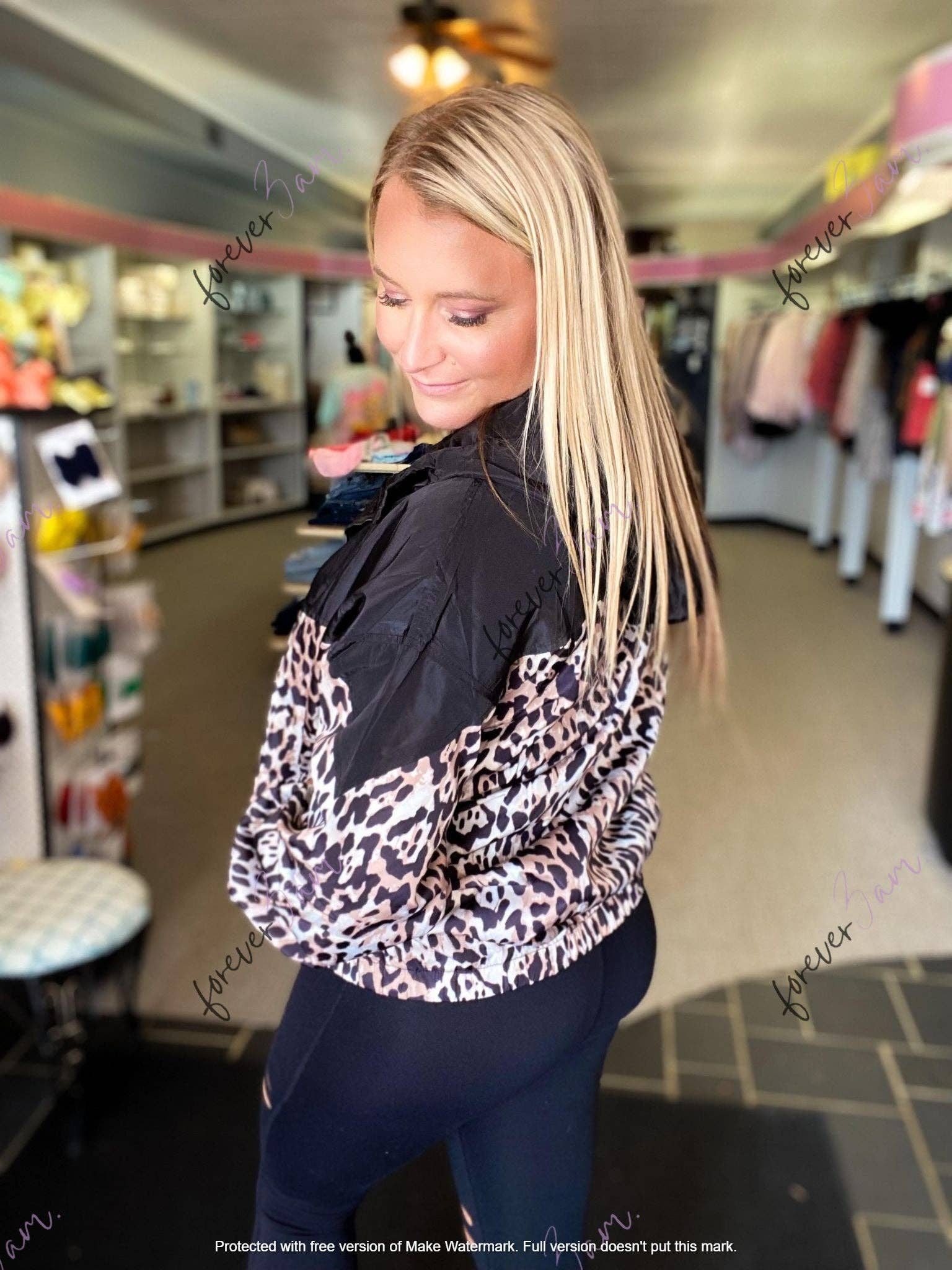 Forever3AM - Wholesale Windbreaker - Women's - rts: Forever3am Womens LEOPARD Windbreaker2