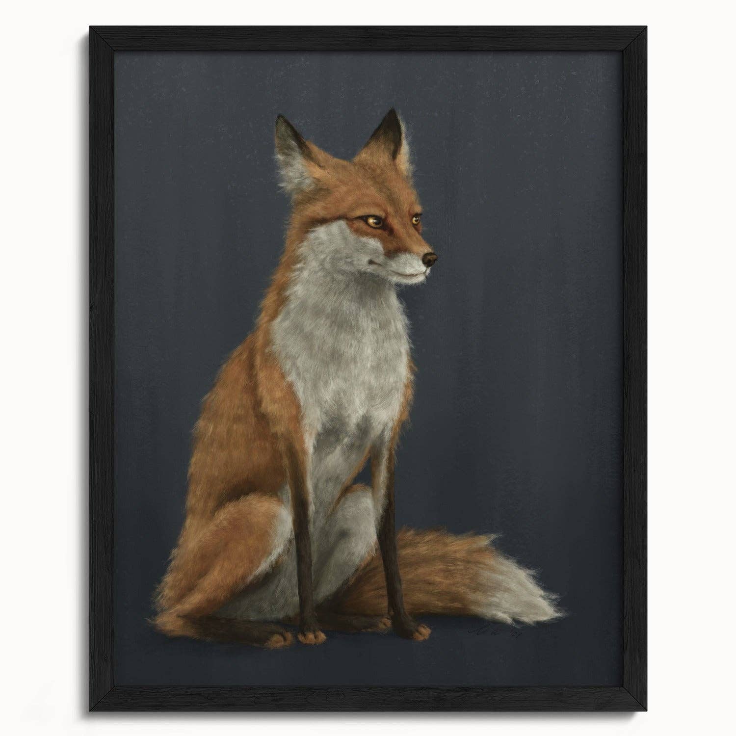 The Ugly Cat Studio - Wholesale Art Print - Red Fox Fine Art Print - Blue Edition19