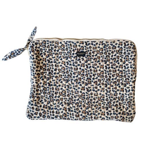 Love Explorers - Wholesale Laptop/Tablet Case - Women's - Laptop sleeve - beige leopard