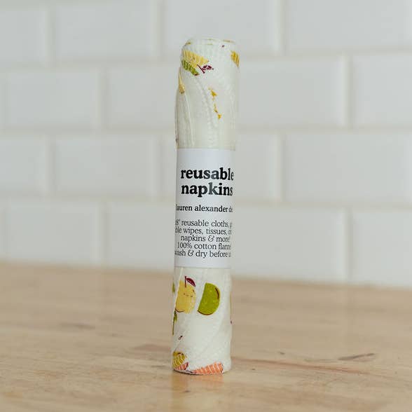 Reusable Napkins - Apple Fest for wholesale by Lauren Alexander Designs