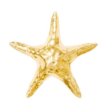 Estrella de mar brillante – Inspirado en el océano – Extremo sin rosca de oro de 14 quilates para venta al por mayor de Piercing-zone