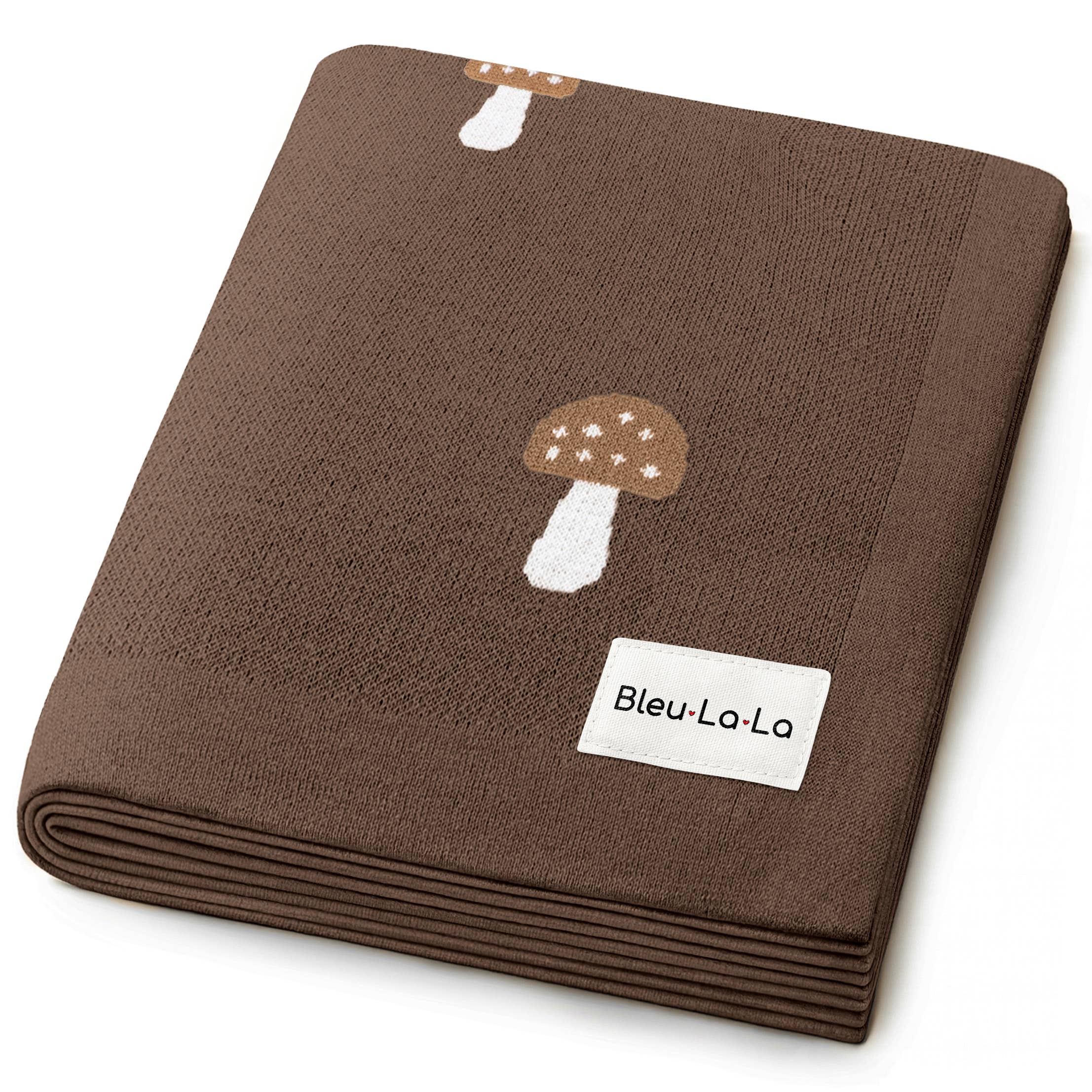Bleu La La - Wholesale Receiving blanket – Baby - 100% Luxury Cotton Swaddle Receiving Baby Blanket - Mushroom16