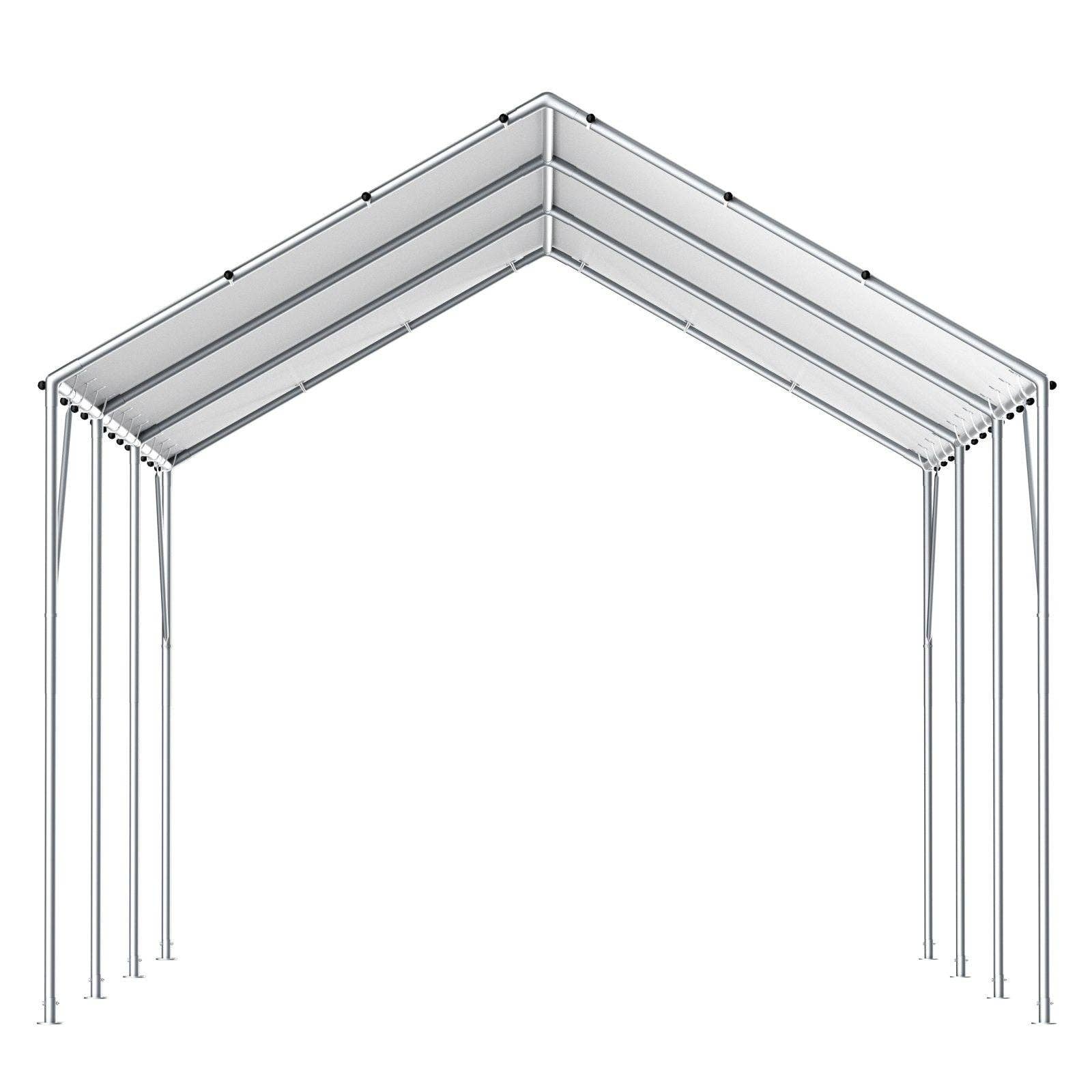White 10 x 20 ft Carport Replacement Canopy Cover for wholesale on Faire6