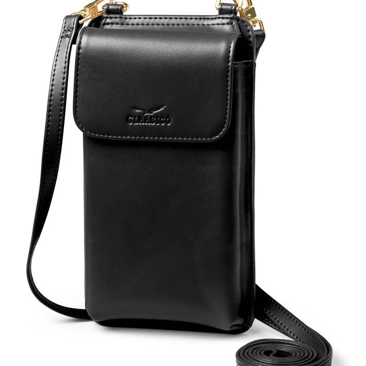 Petit portefeuille pour téléphone portable pour femmes - Avec blocage RFID pour la vente par Claasico