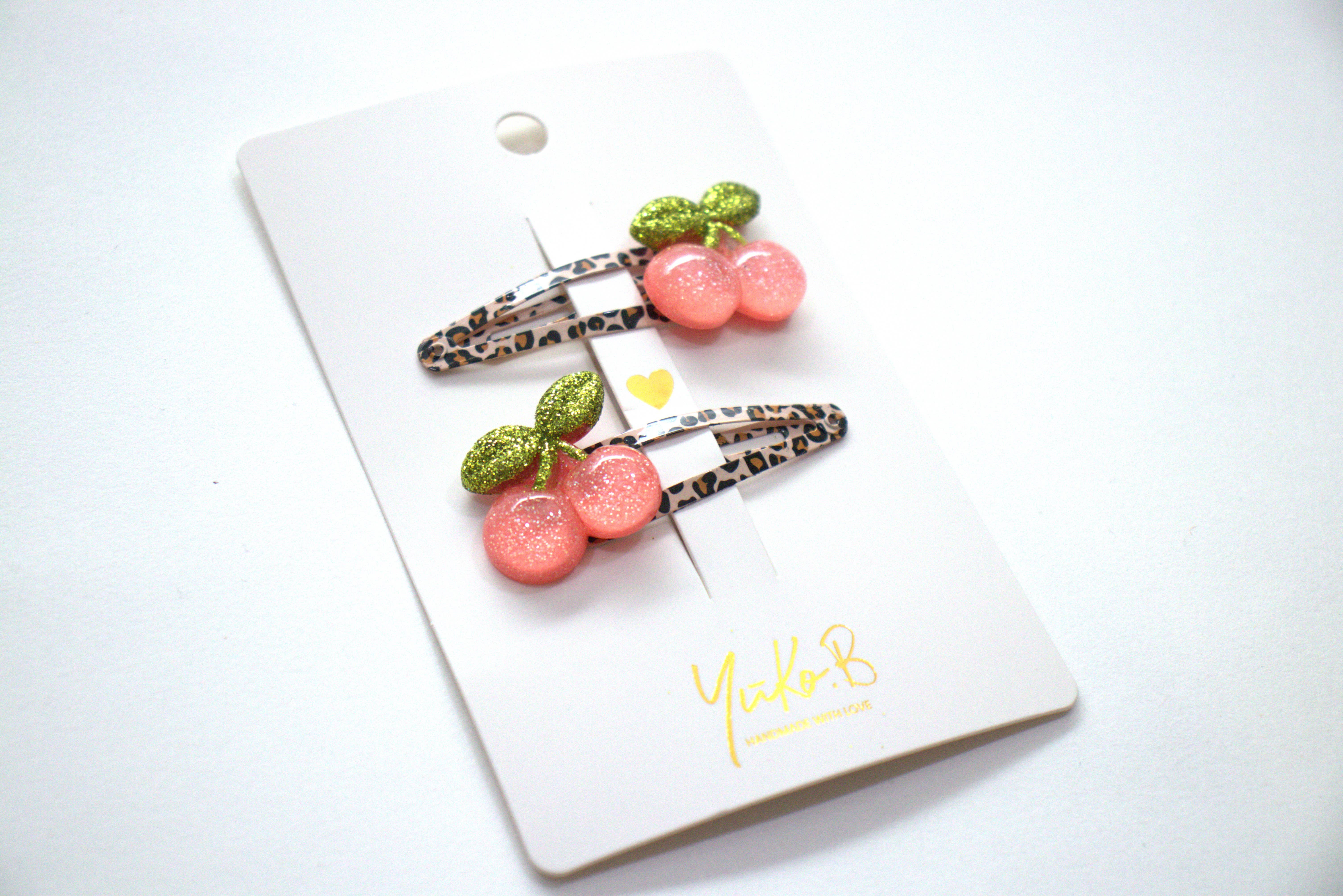Yuko B - Wholesale Barrette - Kids - Premium Hair Clips for Kids - Cherries3